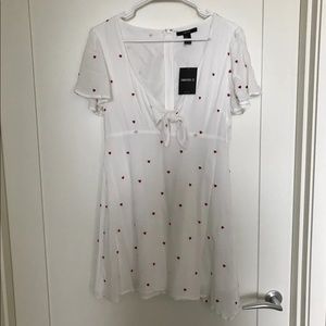 White Dress With Red Heart